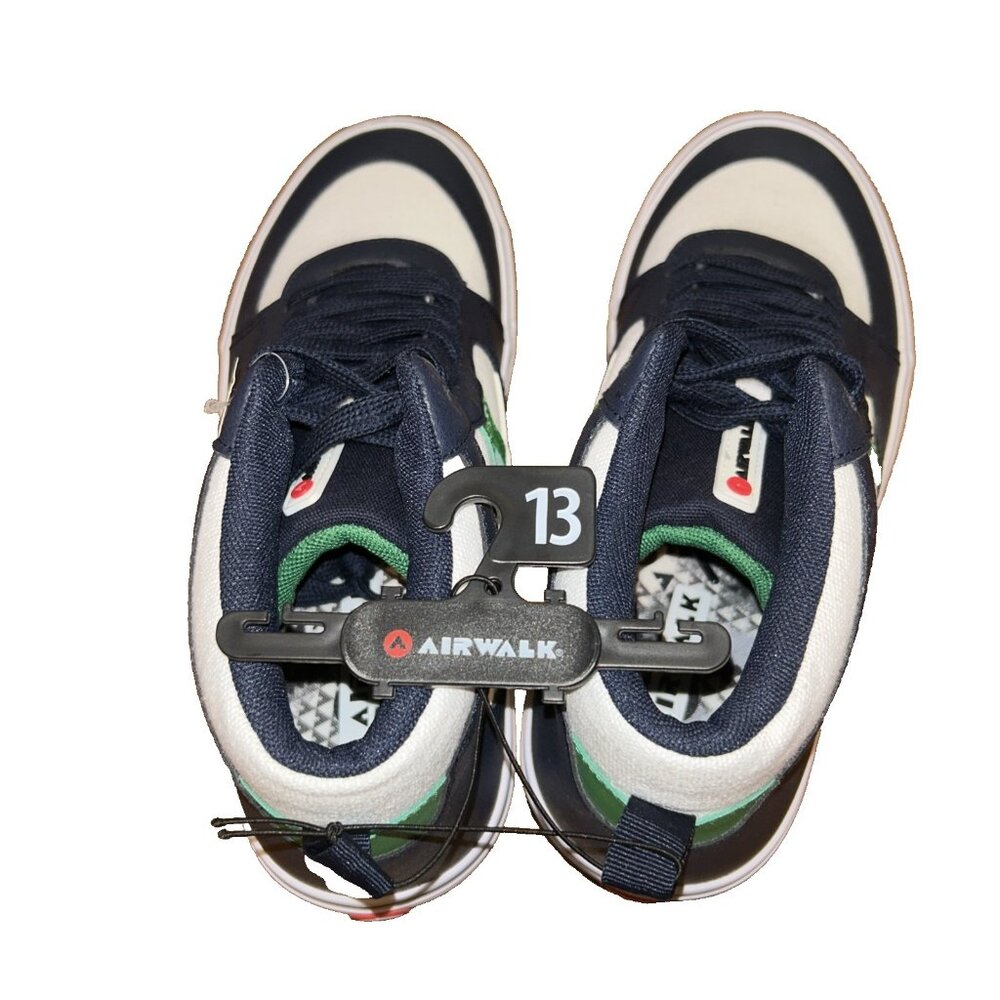 Airwalk Grind High Top Sneakers Size 13 New w/ Tags (Blue & White,Green )